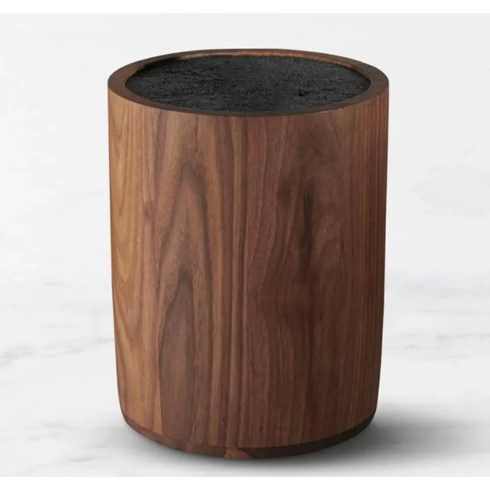 Williams Sonoma Walnut  Kapoosh Walnut Knife Holder